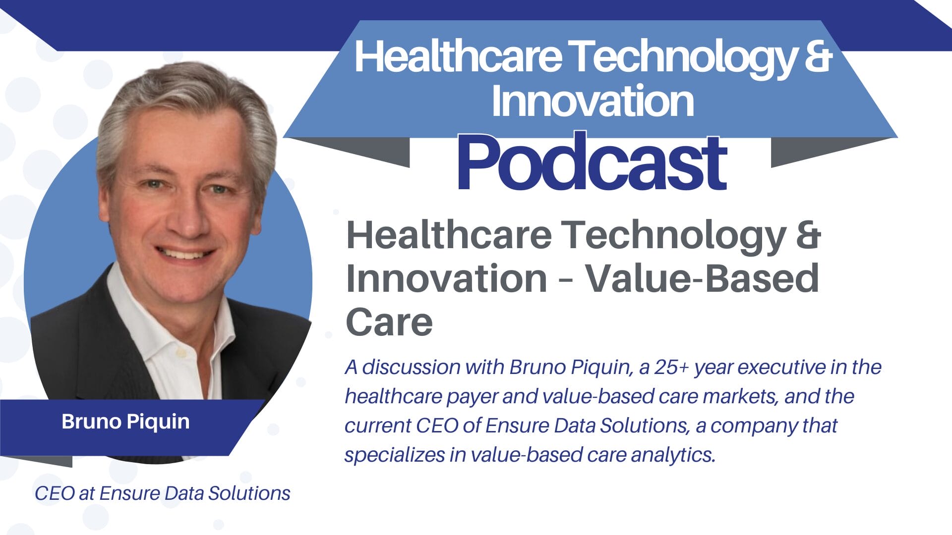 Bruno Piquin, CEO of Ensure Data Solutions, Discusses Value-based Care in the US and Global Healthcare Systems